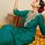 Women Ethnic Motifs Embroidered V-Neck Regular Sequinned Kurta with Trousers