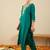 Women Ethnic Motifs Embroidered V-Neck Regular Sequinned Kurta with Trousers