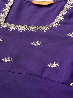 Ethnic Motifs Embroidered Regular Kurta with Trousers & Dupatta 2