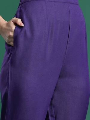 Ethnic Motifs Embroidered Regular Kurta with Trousers & Dupatta 3