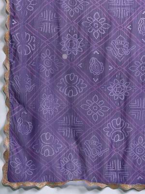 Ethnic Motifs Embroidered Regular Kurta with Trousers & Dupatta 4
