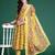 Floral Printed Empire Gotta Patti Pure Cotton Kurta With Trousers & Dupatta