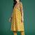Floral Printed Empire Gotta Patti Pure Cotton Kurta With Trousers & Dupatta