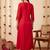 Women Ethnic Motifs Embroidered Empire Thread Work Kurta with Trousers & With Dupatta