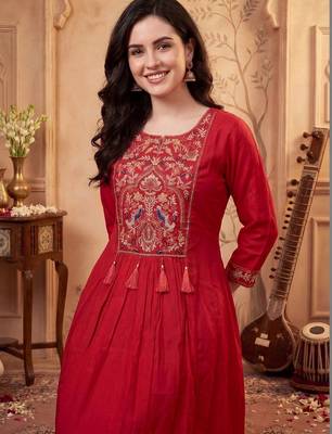 Women Ethnic Motifs Embroidered Regular Thread Work Kurta with Trousers & With Dupatta 2