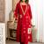 Women Ethnic Motifs Printed Regular Thread Work Kurta with Palazzos