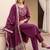 Women Paisley Embroidered Regular Kurta with Trousers & With Dupatta