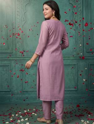 Women Ethnic Motifs Embroidered Regular Thread Work Kurta with Trousers & With Dupatta 4