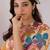 Floral Printed Mandarin Collar Pure Cotton A-Line Kurta With Trouser