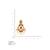 matt gold floral chandbali earrings with ruby green stones & pearl drops   south indian temple jewellery for women