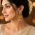 matt gold peacock jhumki earrings with ruby green stones & pearl drops   south indian temple jewellery