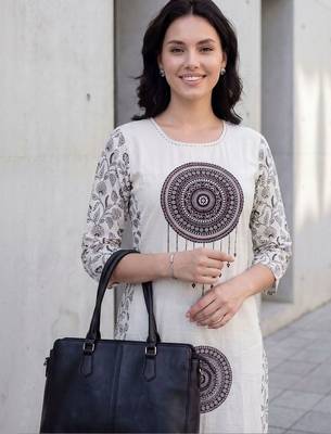 Women Ethnic Motifs Printed Regular Pure Cotton Kurta with Trousers & With Dupatta 2