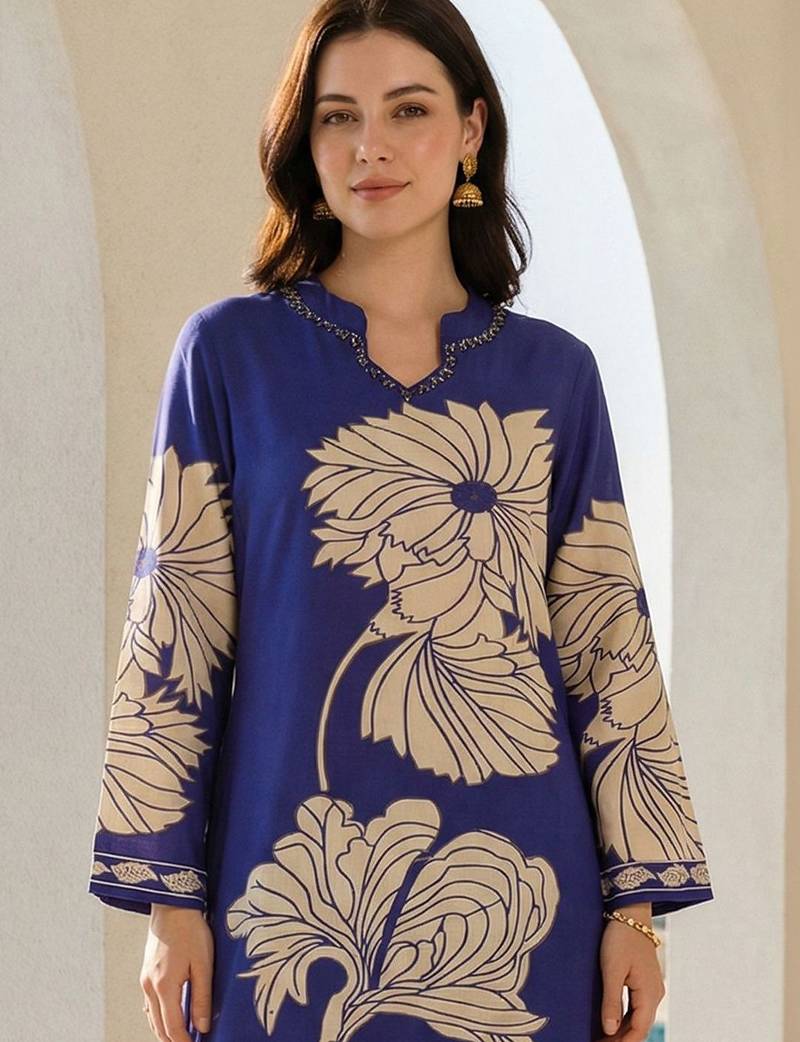 Women Floral Printed Regular Kurta with Palazzos