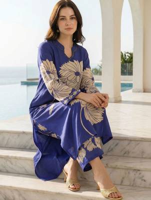 Women Floral Printed Regular Kurta with Palazzos 5