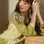 Women Floral Printed Regular Beads and Stones Kurta with Palazzos