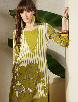 Women Floral Printed Regular Beads and Stones Kurta with Palazzos 4