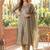 Women Ethnic Motifs Embroidered Regular Thread Work Liva Kurta with Trousers & With Dupatta