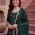 Women Ethnic Motifs Embroidered Regular Kurta with Trousers & With Dupatta