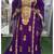 Purple embroidered georgette stitched kaftan designer party & festive wear for women dress