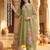 Women Floral Embroidered Regular Thread Work Liva Kurta with Trousers & With Dupatta