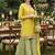 Women Ethnic Motifs Embroidered Regular Thread Work Kurta with Sharara & With Dupatta