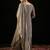 V Neck Floral Embroidered Thread Work Kurta with Sharara & Dupatta