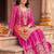 Women Ethnic Motifs Embroidered Regular Kurta with Sharara & With Dupatta