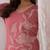 Floral Embroidered Regular Thread Work Kurta with Trousers