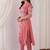 Floral Embroidered Regular Thread Work Kurta with Trousers