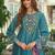 Women Floral Embroidered Regular Thread Work Liva Kurta with Trousers & With Dupatta