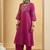 Women Ethnic Motifs Embroidered Regular Thread Work Kurta with Palazzos