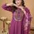 Women Floral Embroidered Regular Thread Work Kurta with Trousers & With Dupatta
