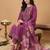 Women Floral Embroidered Regular Thread Work Kurta with Trousers & With Dupatta