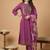 Women Floral Embroidered Regular Thread Work Kurta with Trousers & With Dupatta