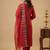 Women Ethnic Motifs Embroidered Regular Thread Work Liva Kurta with Trousers & With Dupatta