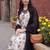 Women Floral Printed Regular Pure Cotton Kurta with Trousers & With Dupatta