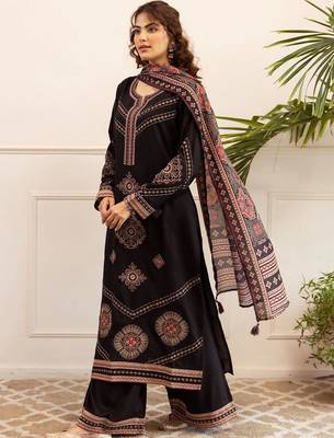 Women Ethnic Motifs Printed Regular Kurta with Palazzos & With Dupatta 3