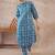 Women Dyed Regular Pure Cotton Kurta with Trousers