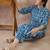 Women Dyed Regular Pure Cotton Kurta with Trousers