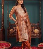 Women Regular Kurta with Trousers & With Dupatta