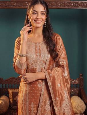 Women Regular Kurta with Trousers & With Dupatta 2