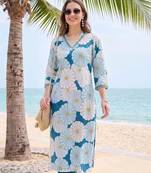 Women Floral Printed Regular Pure Cotton Kurta with Trousers