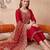 Women Ethnic Motifs Embroidered Regular Kurta with Trousers & With Dupatta