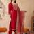 Women Ethnic Motifs Embroidered Regular Kurta with Trousers & With Dupatta