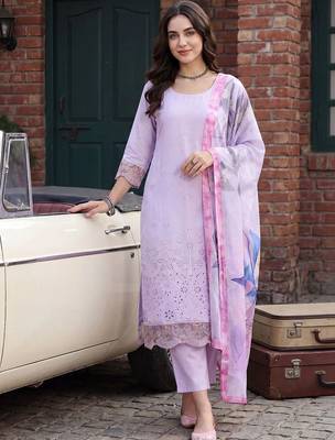 Women Ethnic Motifs Embroidered Regular Thread Work Kurta with Trousers & With Dupatta 5