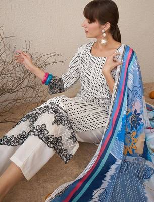 Women Ethnic Motifs Printed Regular Kurta with Trousers & With Dupatta 3