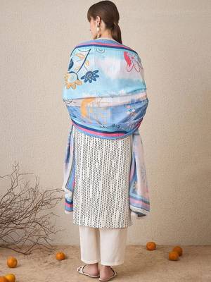 Women Ethnic Motifs Printed Regular Kurta with Trousers & With Dupatta 5