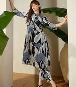 Women Floral Printed Regular Pure Cotton Kurta with Trousers