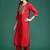 Women Ethnic Motifs Embroidered Regular Liva Kurta with Trousers & With Dupatta