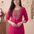 Ethnic Motifs Embroidered Thread Work Kurta With Trousers & Dupatta